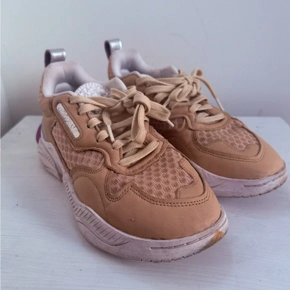 Adidas Women’s Supercourt RX 'Linen' Tan Cream Pink FV3699 Sneakers Size 6 - Picture 6 of 12